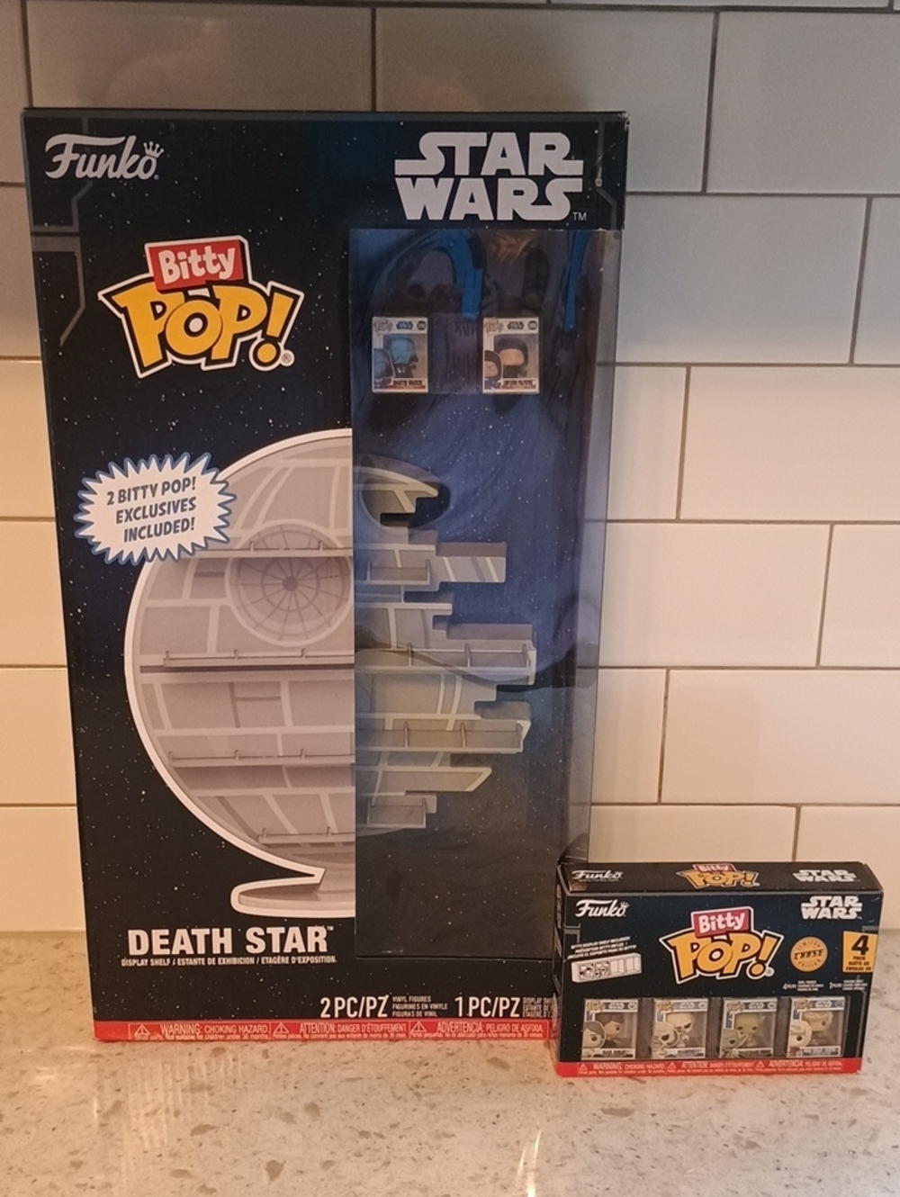 Funko Star Wars Bitty Pop! Death Star Display Shelf & 4 Pack Bitty Pop Star Wars